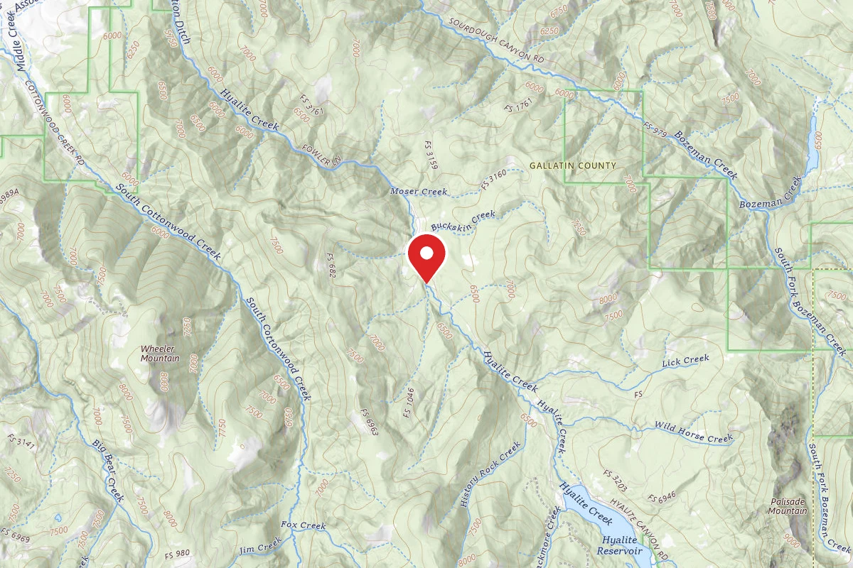 Custer Gallatin Dispersed Campsite FR 62 LOWER HYALITE CREEK ROAD 019H