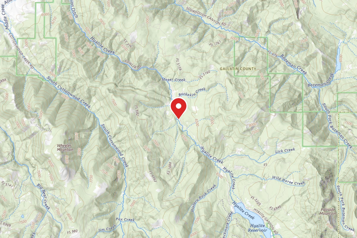 Custer Gallatin Dispersed Campsite FR 62 LOWER HYALITE CREEK ROAD 019C