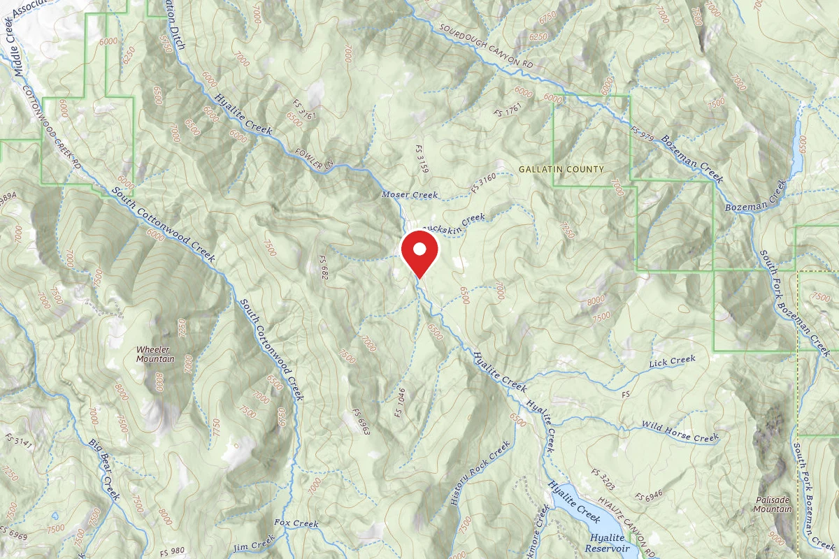 Custer Gallatin Dispersed Campsite FR 62 LOWER HYALITE CREEK ROAD 019F