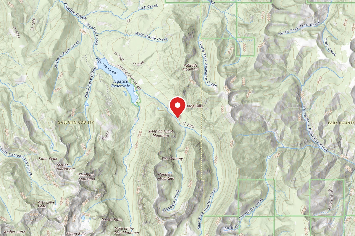 Custer Gallatin Dispersed Campsite FR 3163 EAST FORK HYALITE CREEK 048