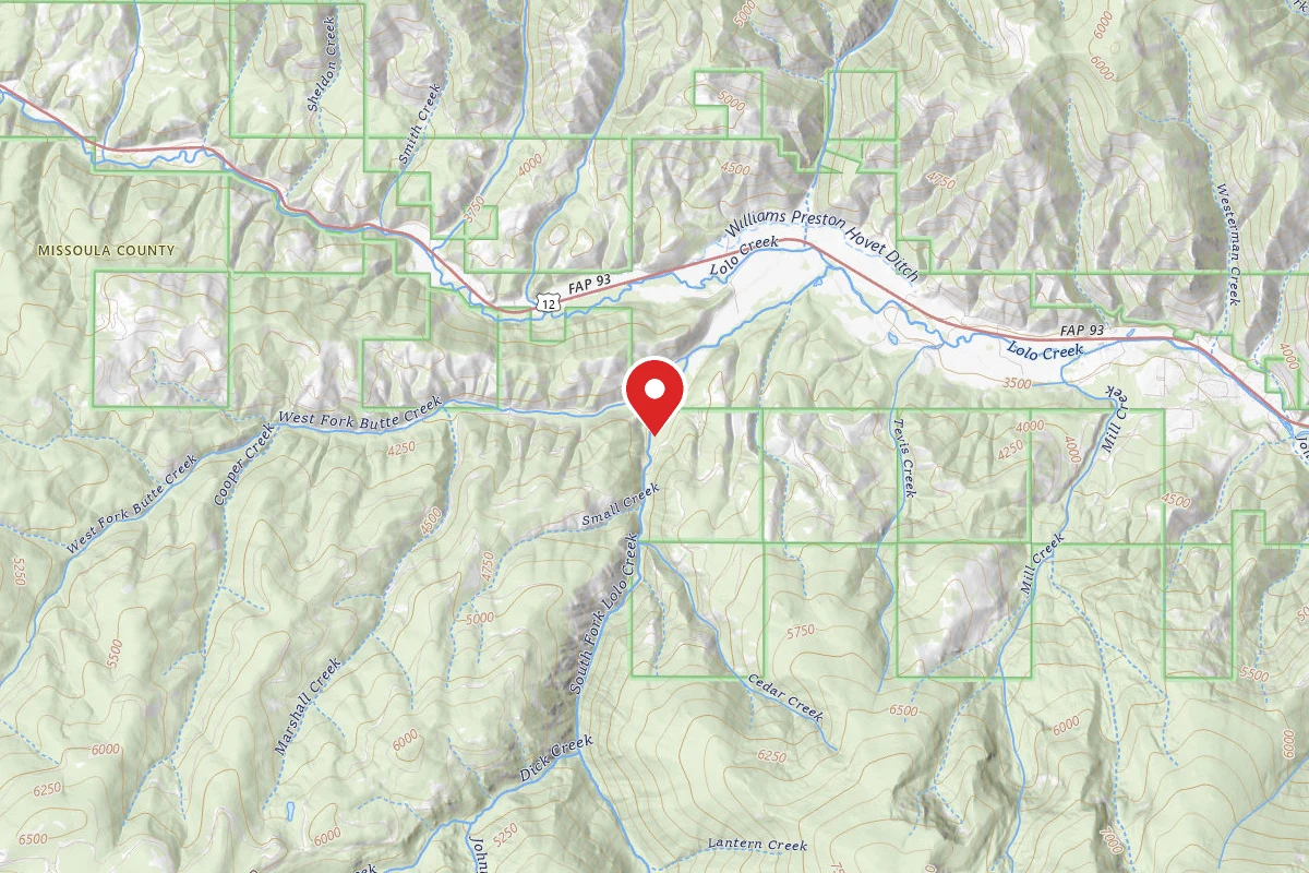 South Fk Lolo Creek Horse TH