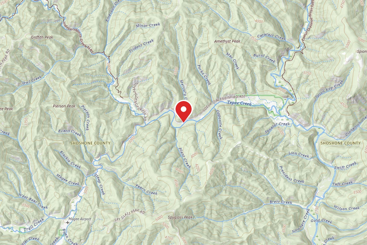 Idaho Panhandle Dispersed Campsite FIRE PREV. DISP. SITE #193A