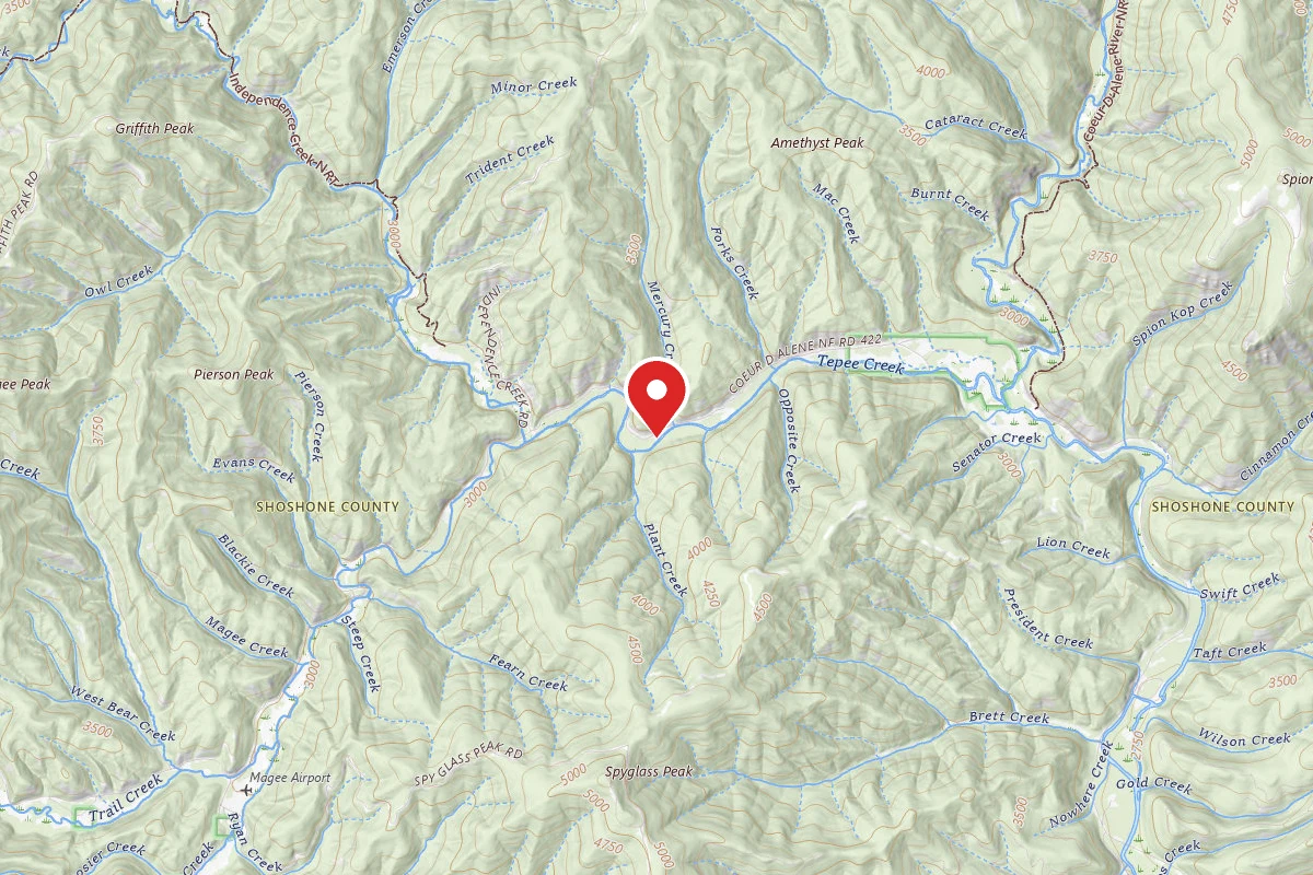 Idaho Panhandle Dispersed Campsite FIRE PREV. DISP. SITE #193B