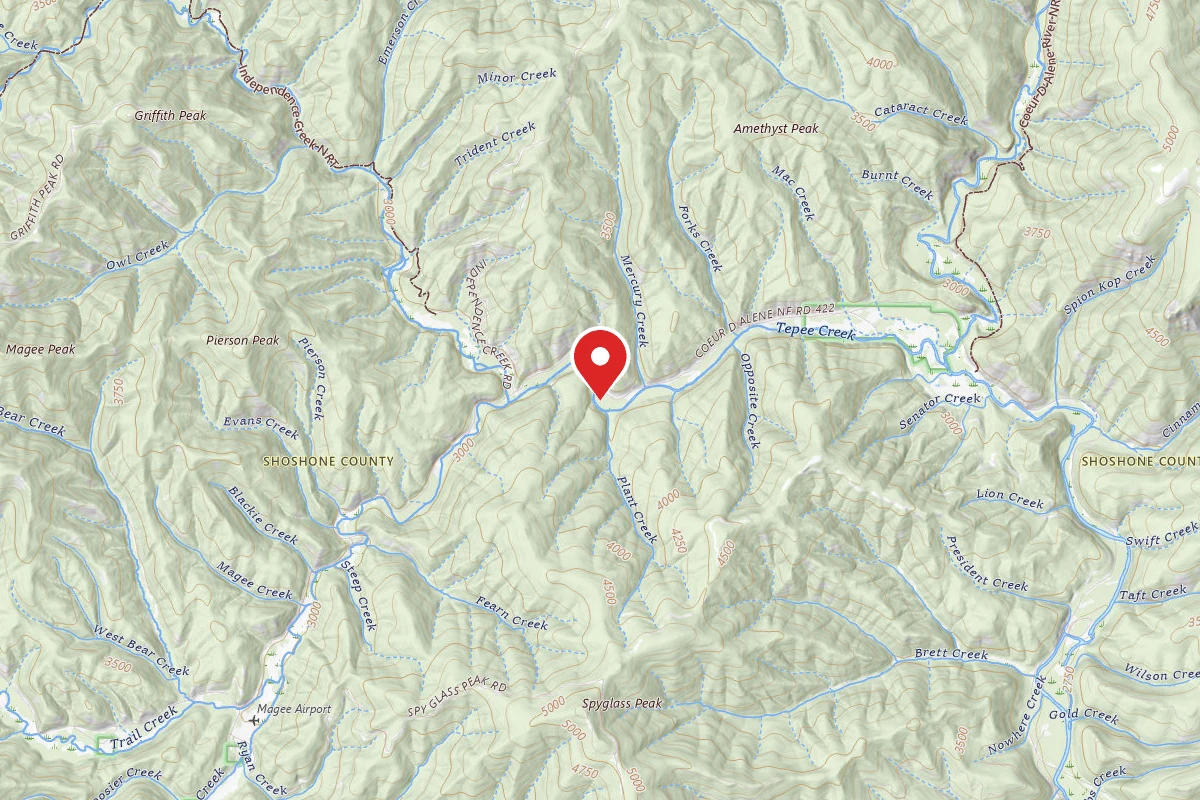 Idaho Panhandle Dispersed Campsite FIRE PREV. DISP. SITE #194C