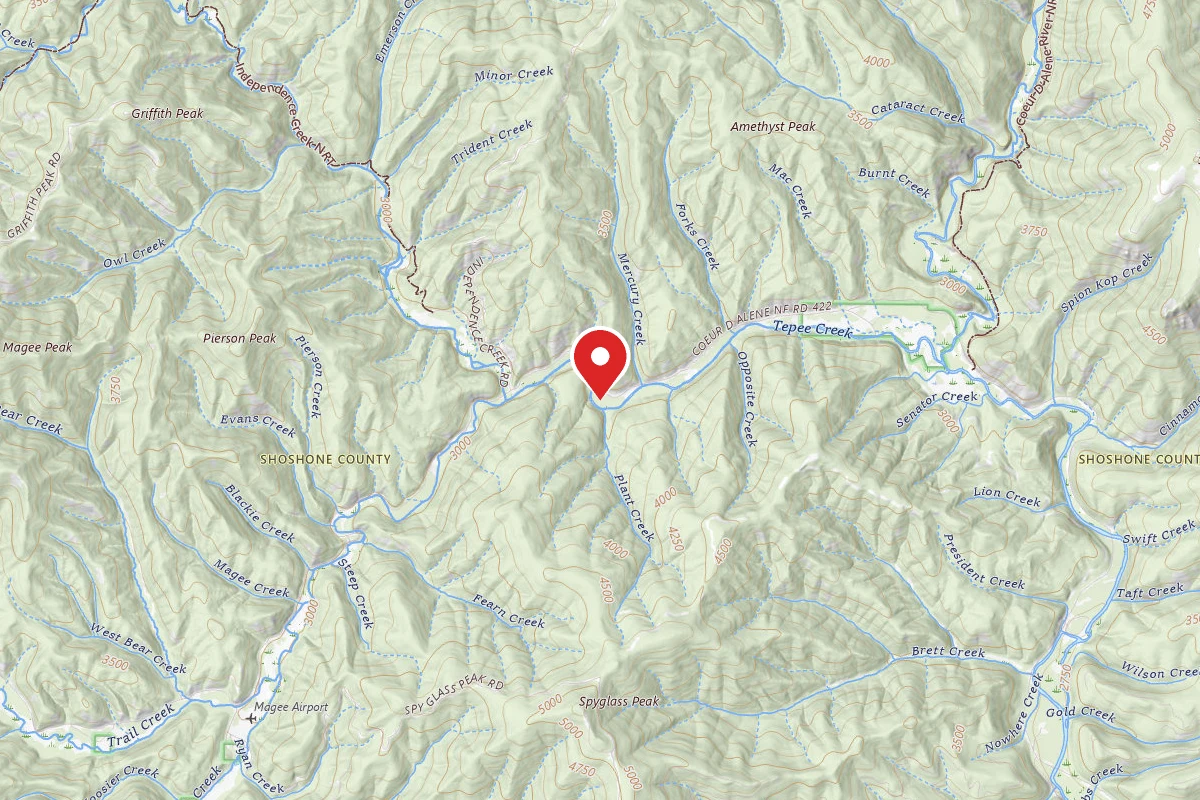 Idaho Panhandle Dispersed Campsite FIRE PREV. DISP. SITE #194D