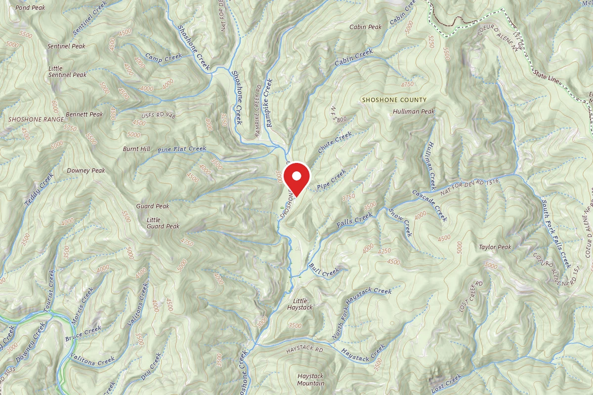 Idaho Panhandle Dispersed Campsite FIRE PREV. DISP. SITE #233B