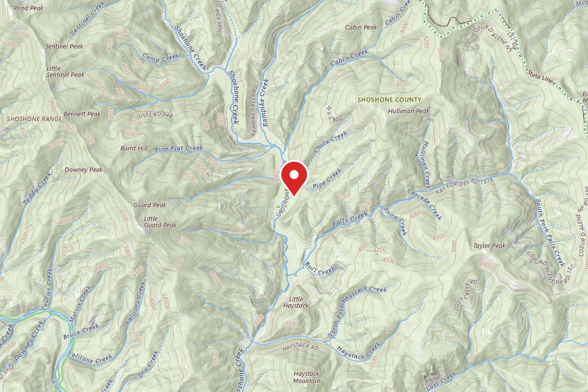 Idaho Panhandle Dispersed Campsite FIRE PREV. DISP. SITE #233C