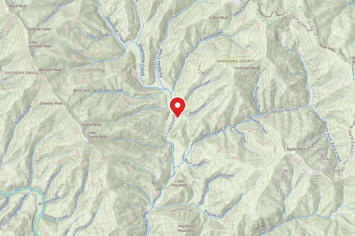 Idaho Panhandle Dispersed Campsite FIRE PREV. DISP. SITE #233D