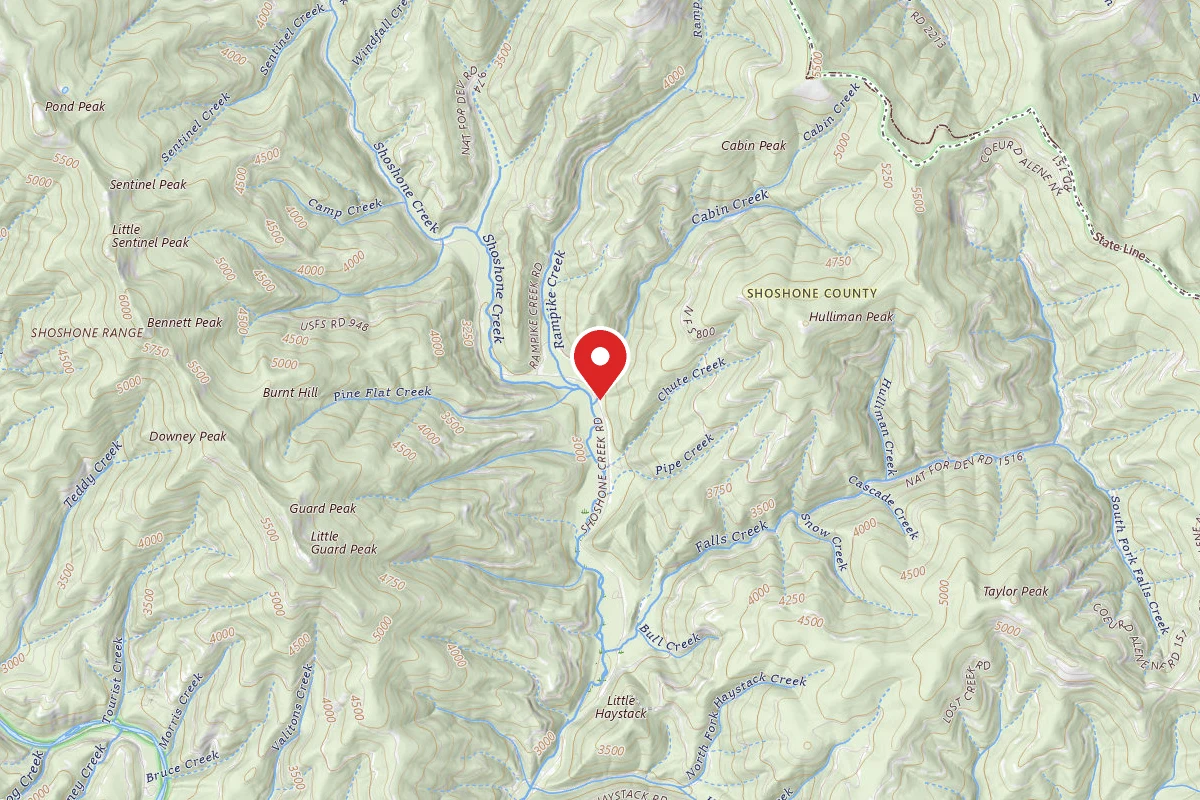 Idaho Panhandle Dispersed Campsite FIRE PREV. DISP. SITE #234
