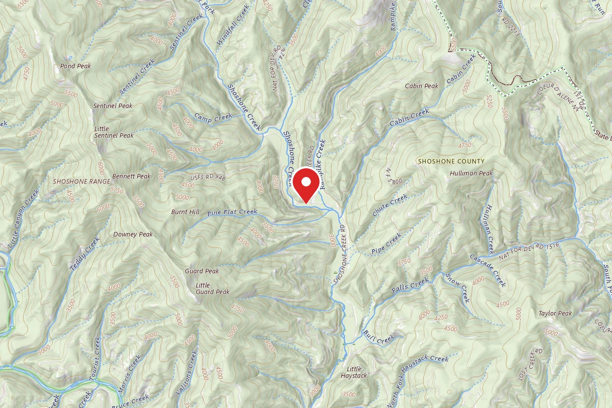 Idaho Panhandle Dispersed Campsite FIRE PREV. DISP. SITE #235