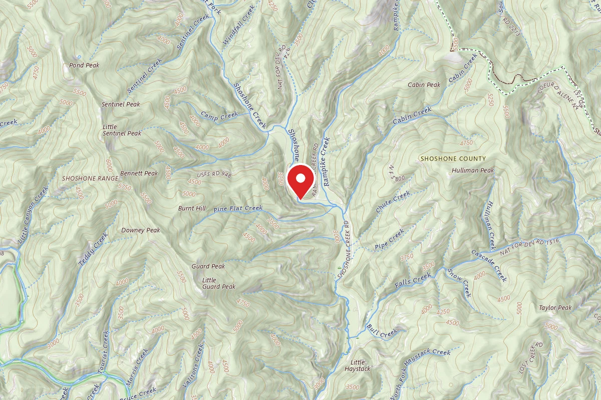 Idaho Panhandle Dispersed Campsite FIRE PREV. DISP. SITE #236B