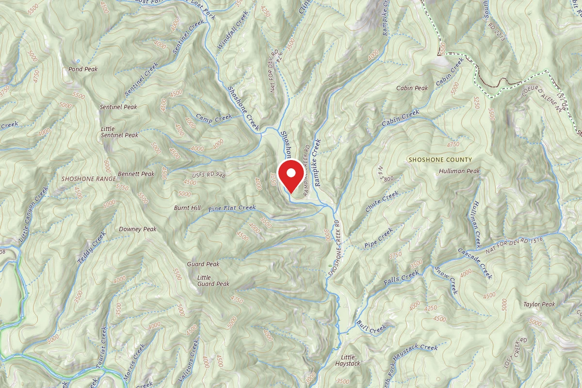 Idaho Panhandle Dispersed Campsite FIRE PREV. DISP. SITE #236C