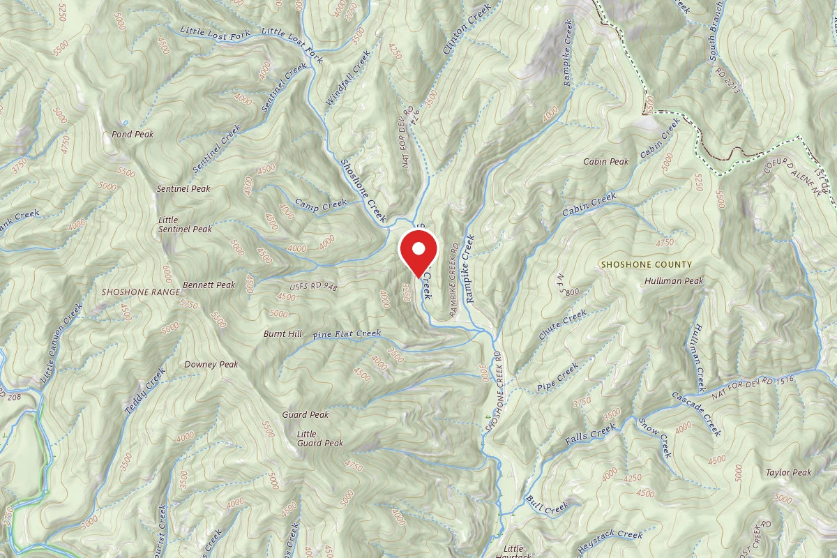 Idaho Panhandle Dispersed Campsite FIRE PREV. DISP. SITE #238