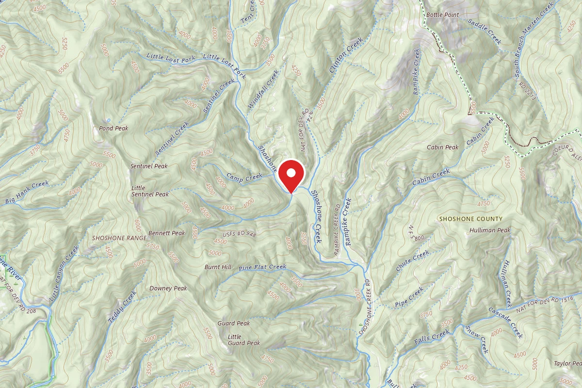Idaho Panhandle Dispersed Campsite FIRE PREV. DISP. SITE #240