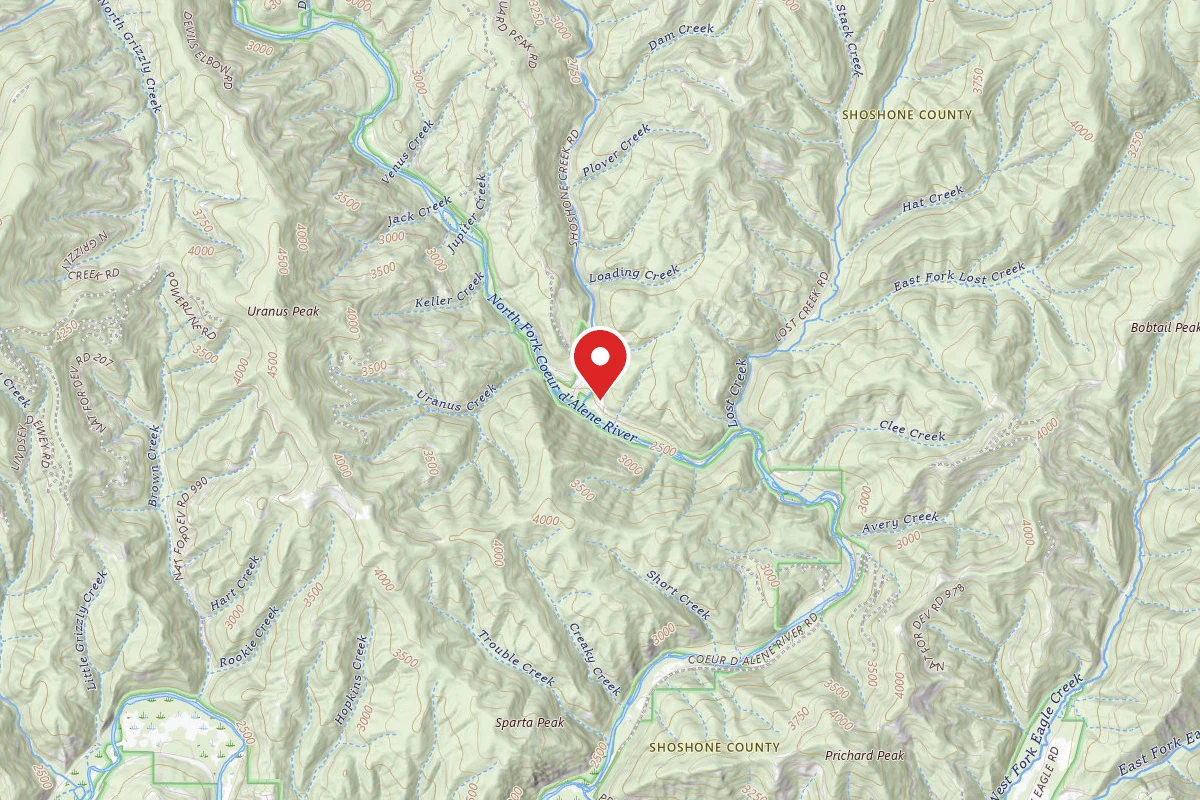 Idaho Panhandle Dispersed Campsite FIRE PREV. DISP. SITE #224