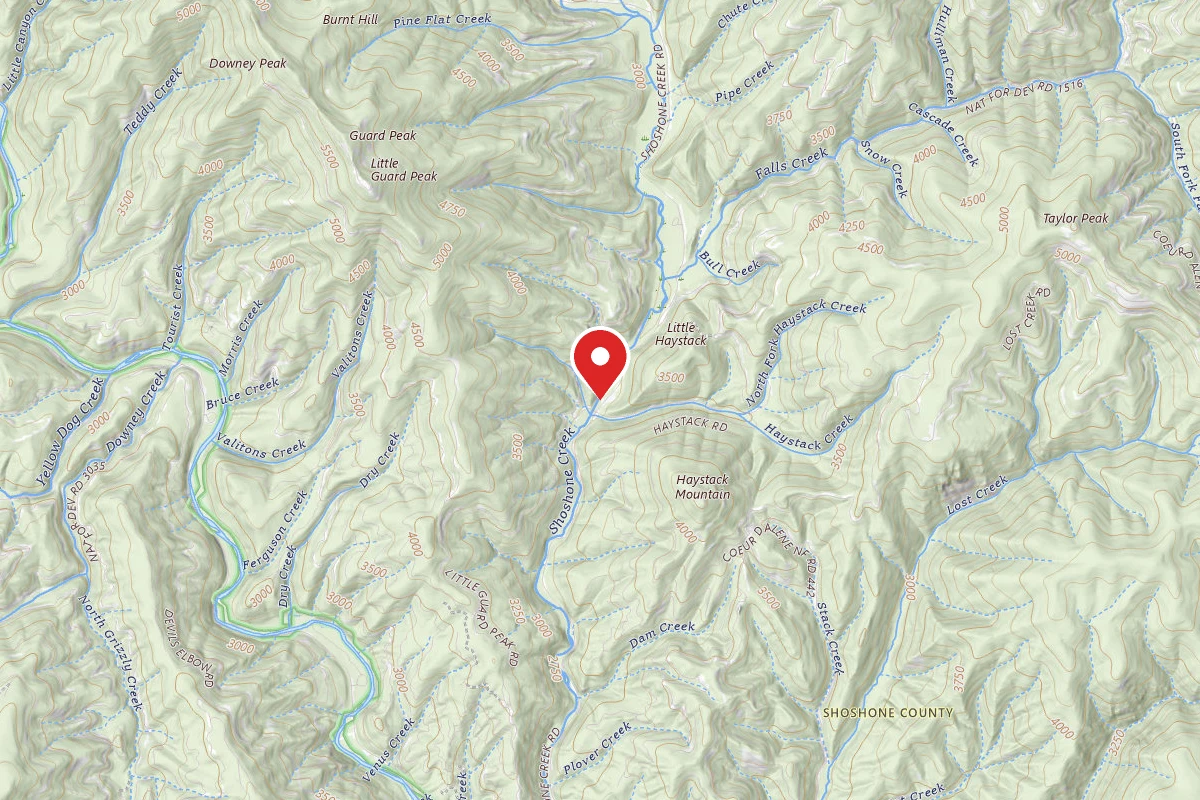 Idaho Panhandle Dispersed Campsite FIRE PREV. DISP. SITE #229B