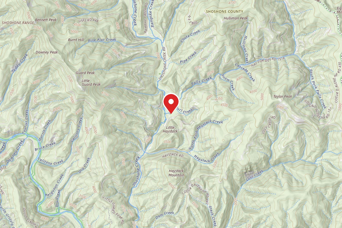 Idaho Panhandle Dispersed Campsite FIRE PREV. DISP. SITE #232