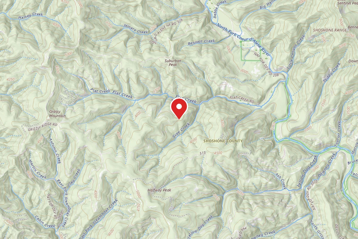 Idaho Panhandle Dispersed Campsite 400 MM 16
