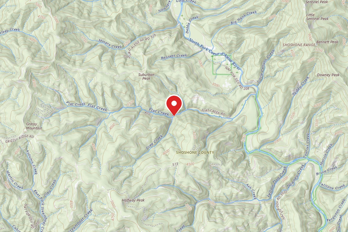Idaho Panhandle Dispersed Campsite 400 MM 20.7