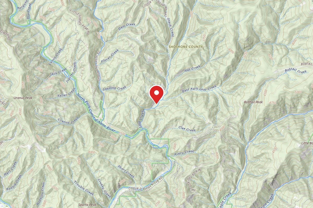 Idaho Panhandle Dispersed Campsite FIRE PREV. DISP. SITE #156A
