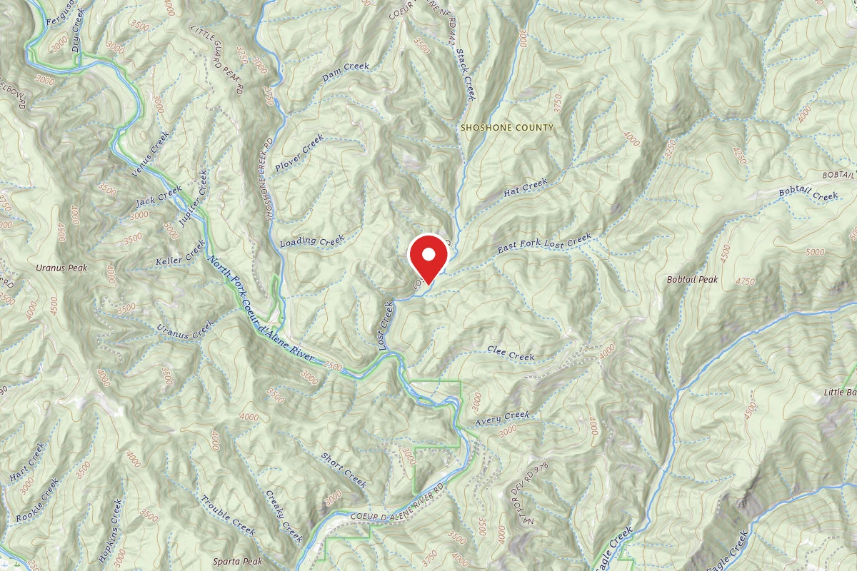 Idaho Panhandle Dispersed Campsite FIRE PREV. DISP. SITE #156B