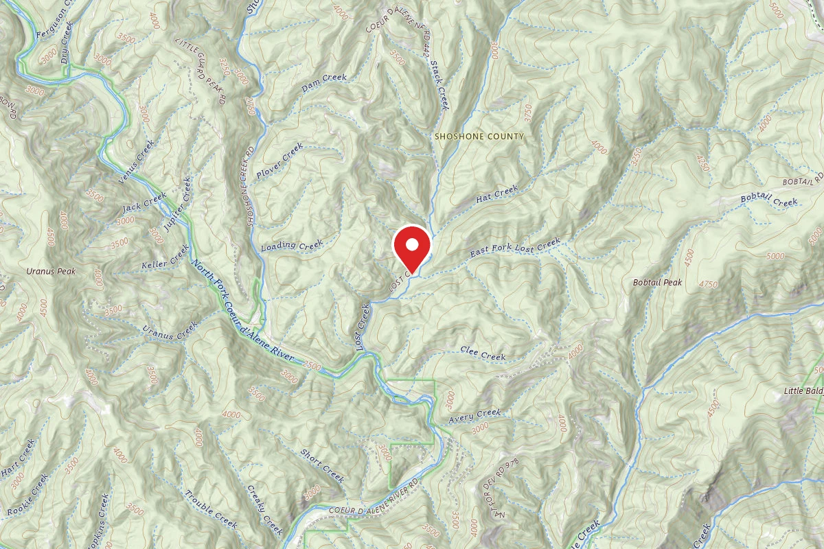 Idaho Panhandle Dispersed Campsite FIRE PREV. DISP. SITE #158