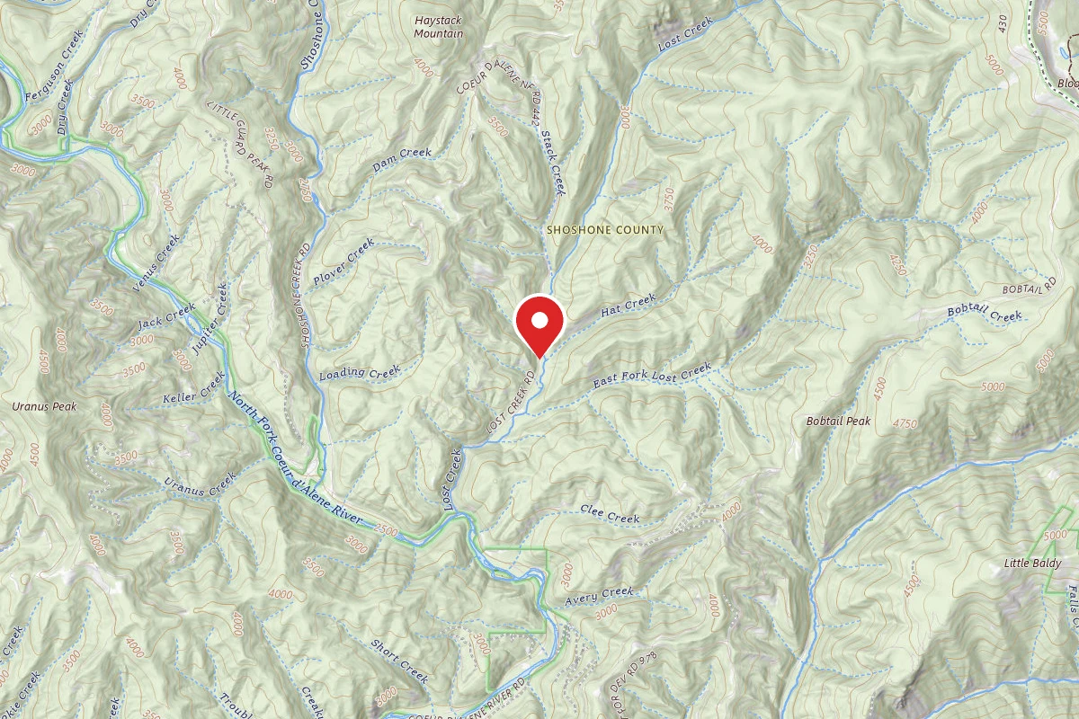 Idaho Panhandle Dispersed Campsite 442 MM 1.7