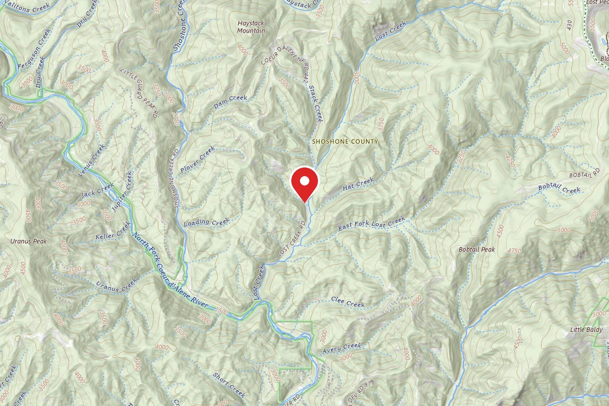 Idaho Panhandle Dispersed Campsite FIRE PREV. DISP. SITE #159