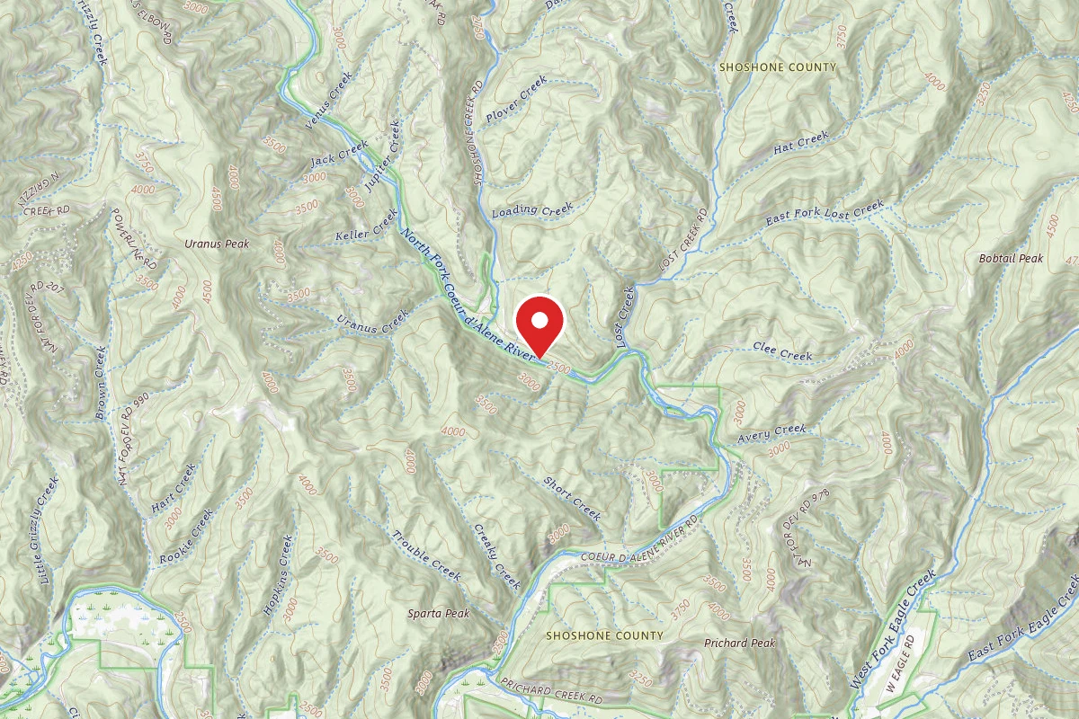 Idaho Panhandle Dispersed Campsite FIRE PREV. DISP. SITE #161A