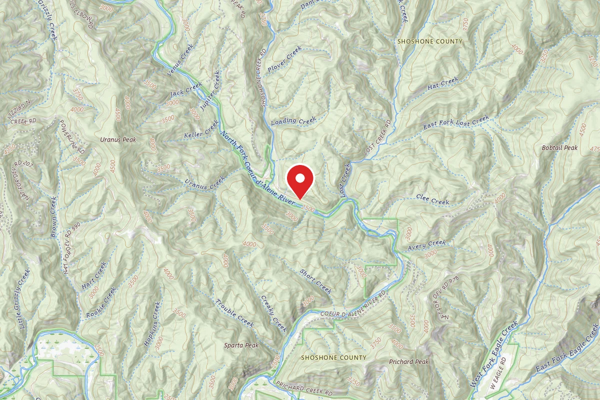 Idaho Panhandle Dispersed Campsite FIRE PREV. DISP. SITE #161B