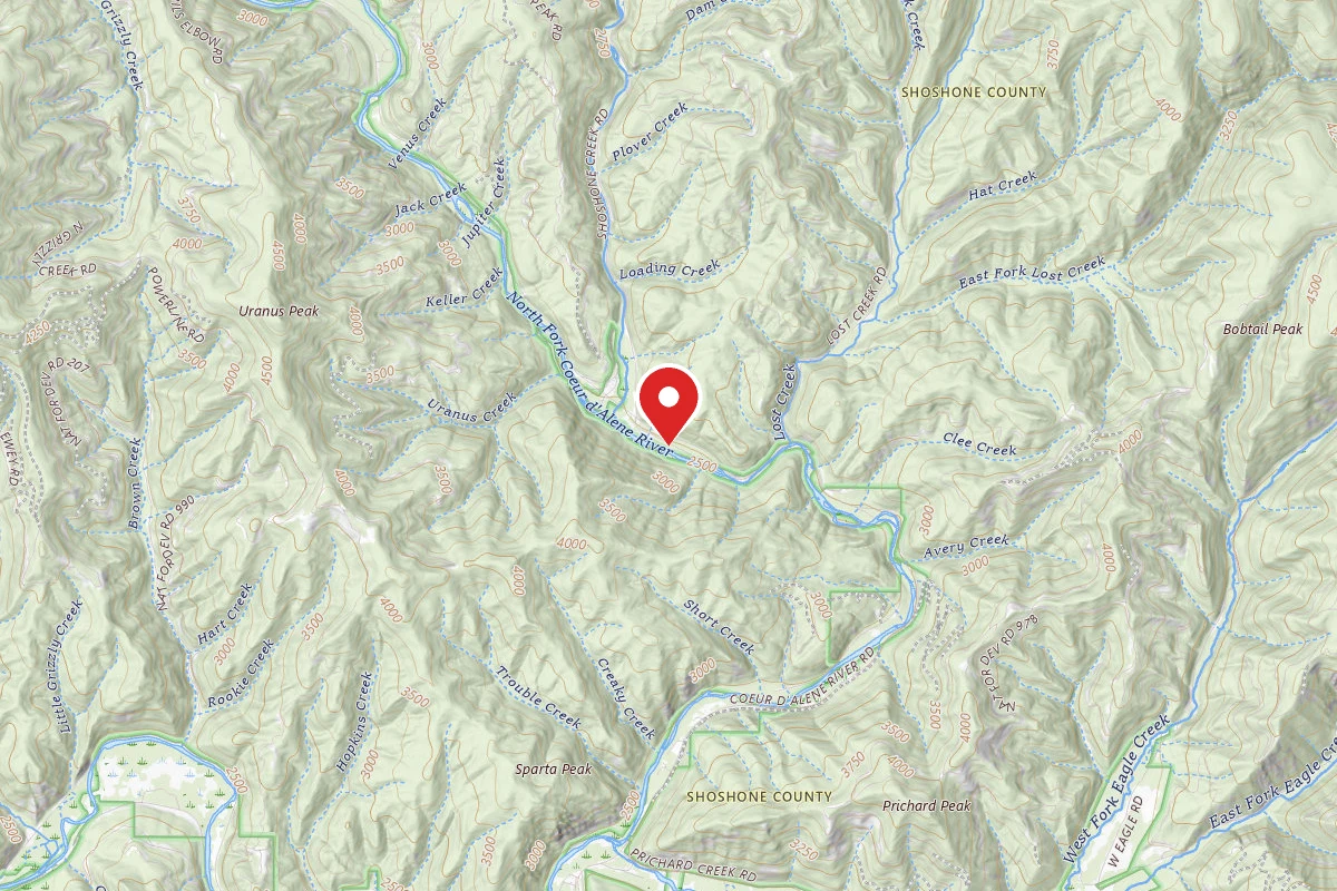 Idaho Panhandle Dispersed Campsite FIRE PREV. DISP. SITE #161C