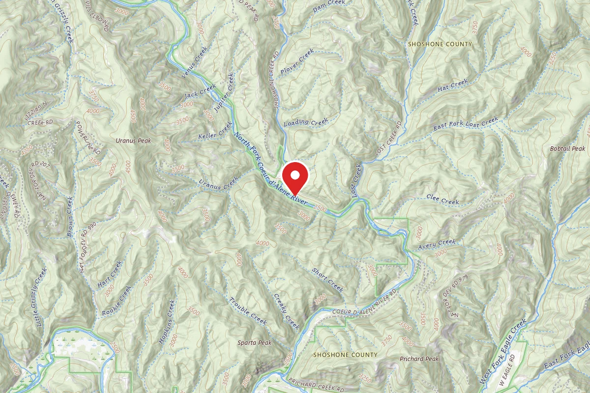 Idaho Panhandle Dispersed Campsite FIRE PREV. DISP. SITE #161G