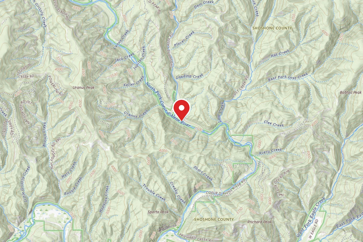 Idaho Panhandle Dispersed Campsite FIRE PREV. DISP. SITE #161H