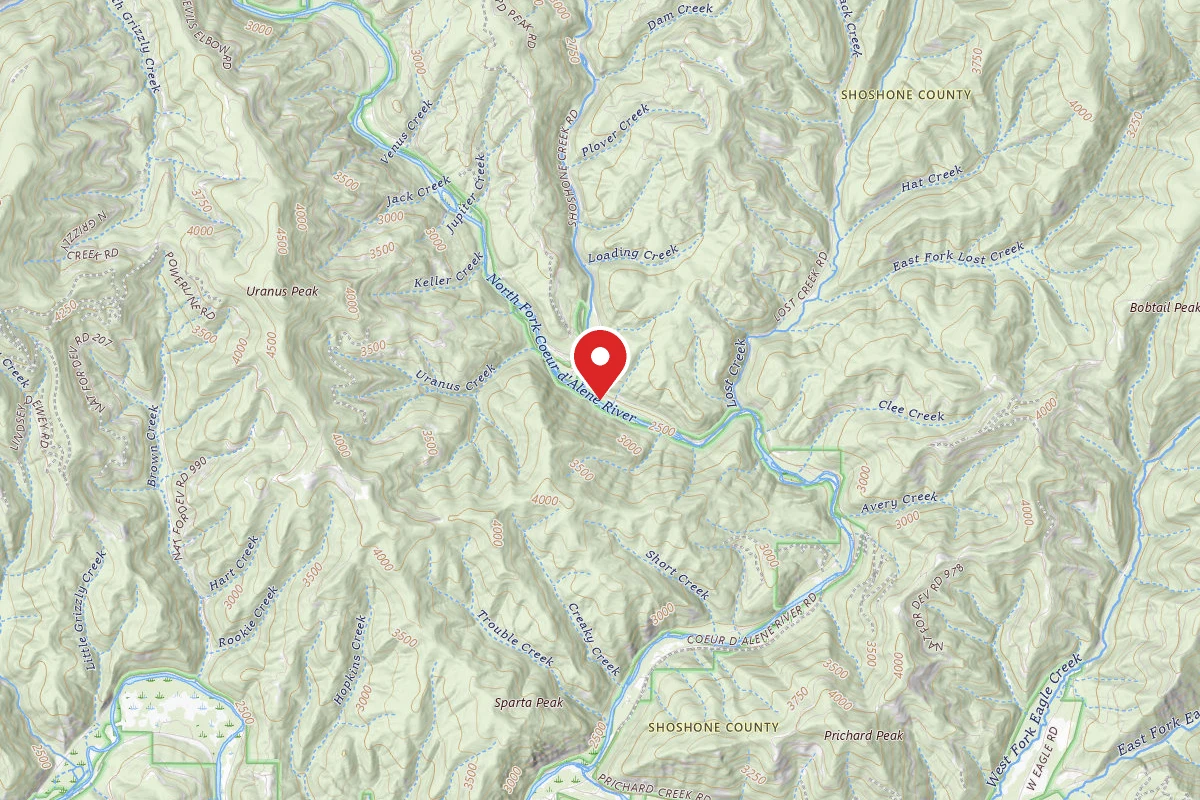 Idaho Panhandle Dispersed Campsite FIRE PREV. DISP. SITE #161I