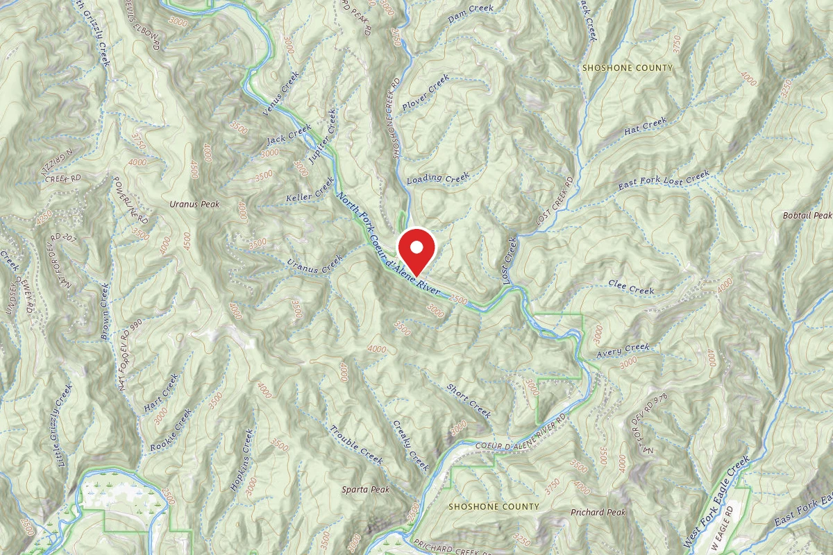 Idaho Panhandle Dispersed Campsite FIRE PREV. DISP. SITE #161J