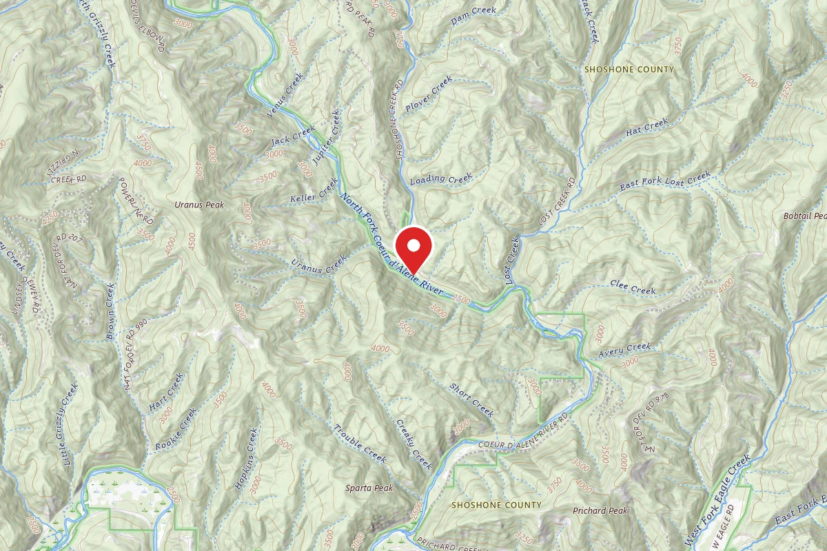 Idaho Panhandle Dispersed Campsite FIRE PREV. DISP. SITE #161K