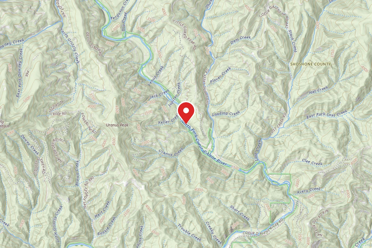 Idaho Panhandle Dispersed Campsite 7-MILE B