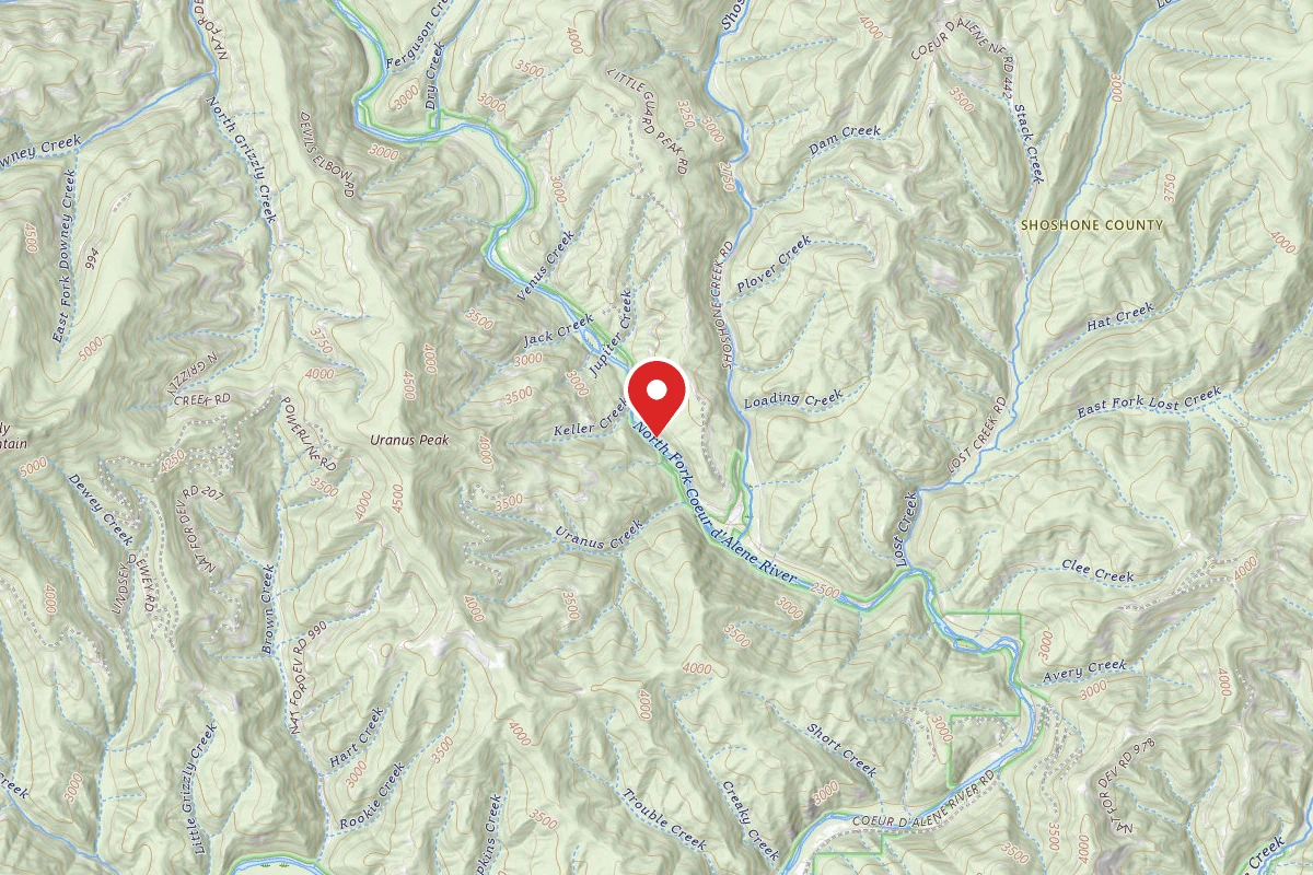 Idaho Panhandle Dispersed Campsite 7-MILE C