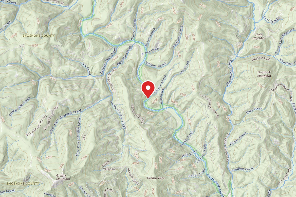 Idaho Panhandle Dispersed Campsite FIRE PREV. DISP. SITE #165D