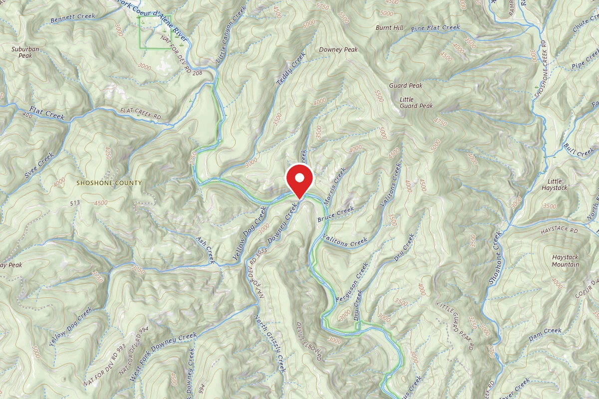 Idaho Panhandle Dispersed Campsite FIRE PREV. DISP. SITE #167