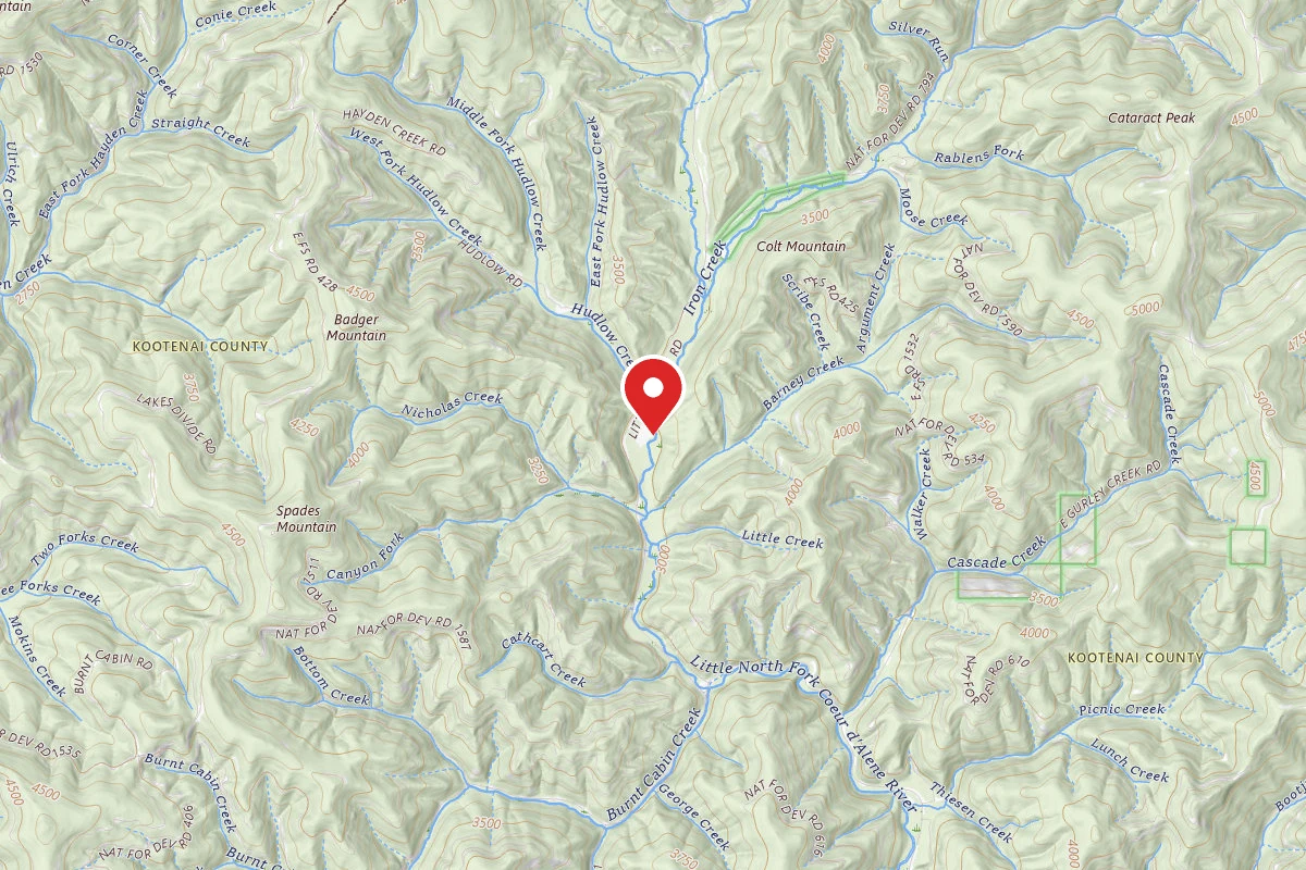 Idaho Panhandle Dispersed Campsite FIRE PREV. DISP. SITE #76C