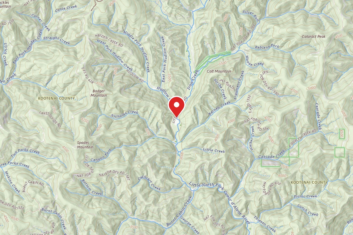 Idaho Panhandle Dispersed Campsite FIRE PREV. DISP. SITE #76H