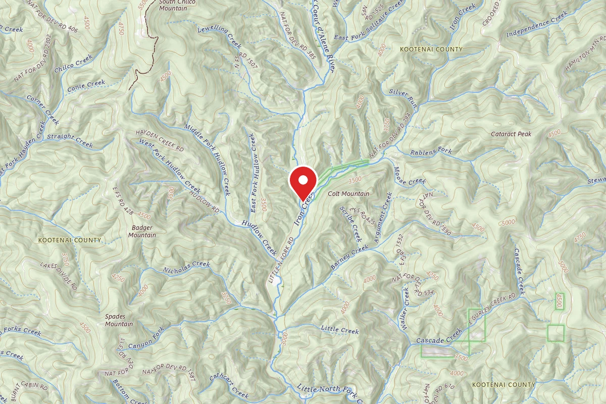 Idaho Panhandle Dispersed Campsite 209 MM 28.3A