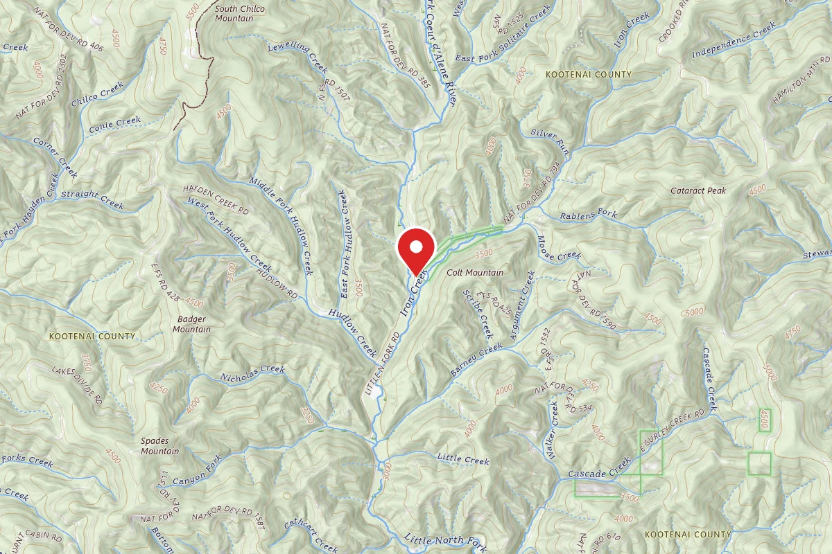 Idaho Panhandle Dispersed Campsite 209 MM 28.3C