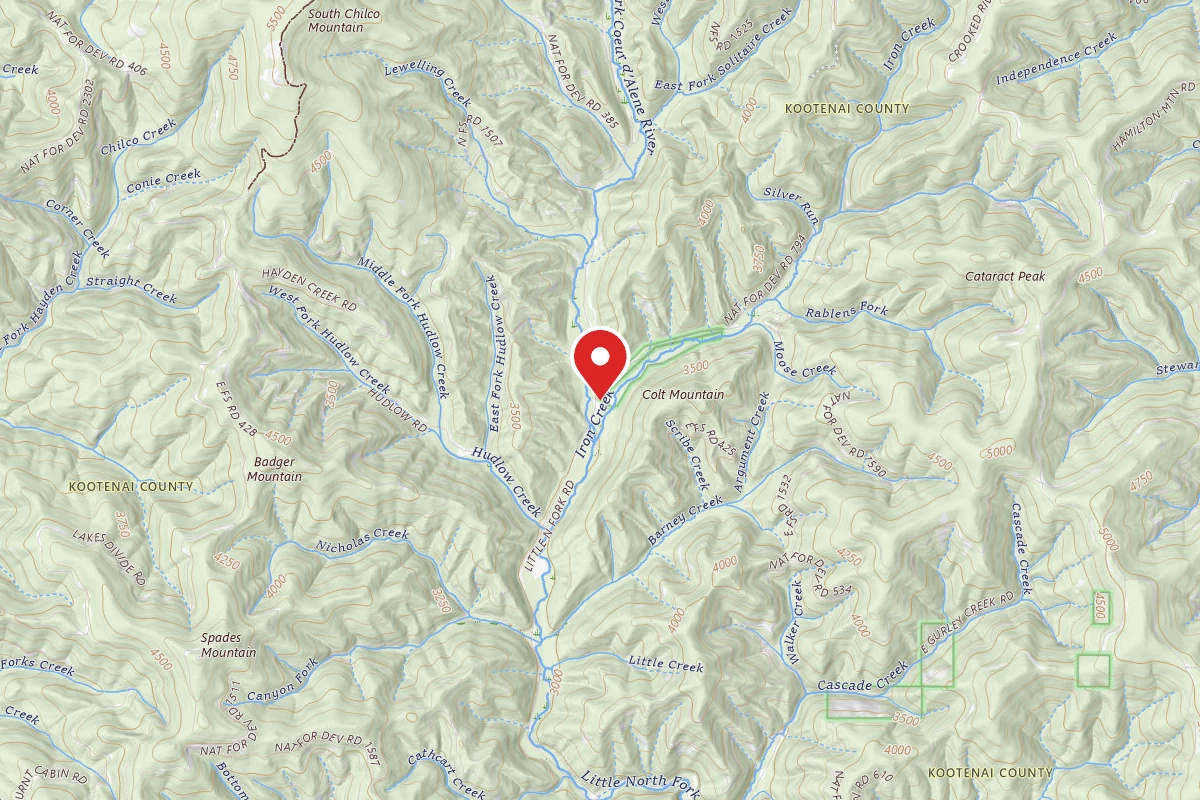 Idaho Panhandle Dispersed Campsite 209 MM 28.3D