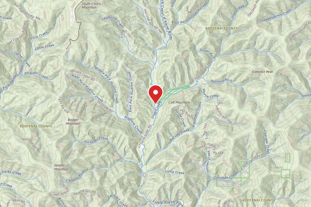Idaho Panhandle Dispersed Campsite 209 MM 28.3F