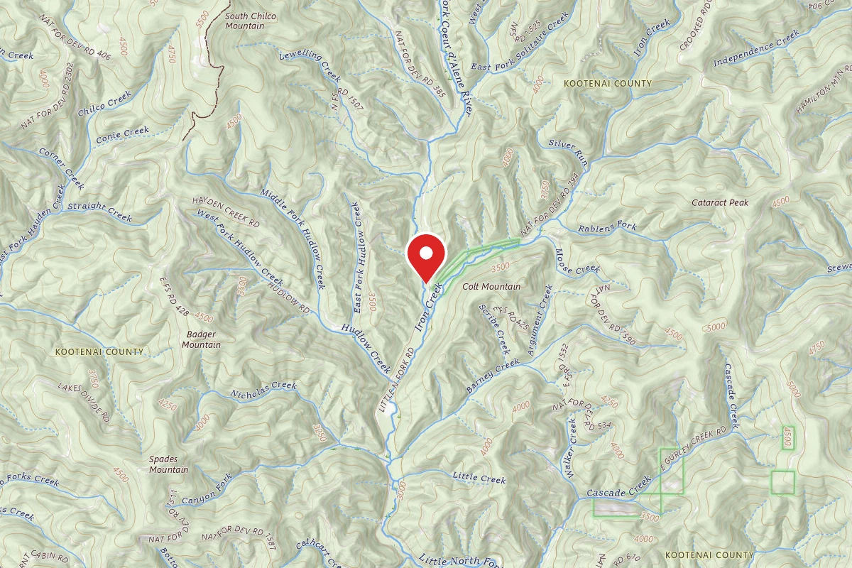Idaho Panhandle Dispersed Campsite 209 MM 28.3G