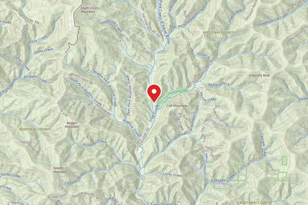 Idaho Panhandle Dispersed Campsite 209 MM 28.5
