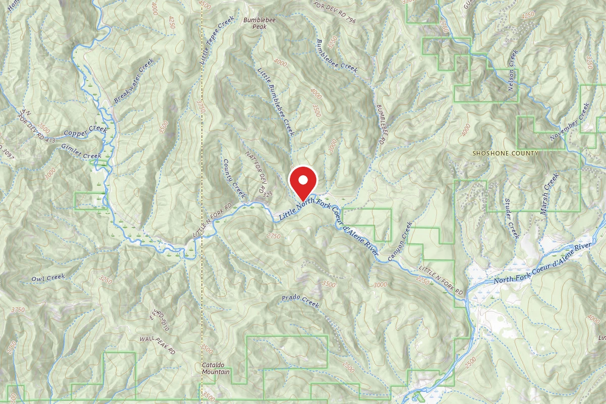 Idaho Panhandle Dispersed Campsite FIRE PREVENTION DISP. SITE #5