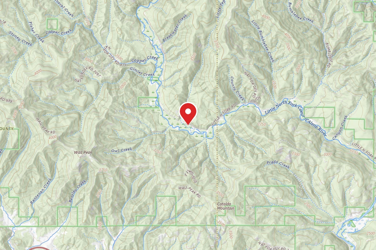 Idaho Panhandle Dispersed Campsite FIRE PREVENTION DISP. SITE #11